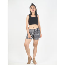 Load image into Gallery viewer, Elephant Temple Women&#39;s Shorts Drawstring Genie Pants in Black PP0142 020014 01