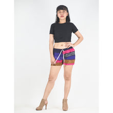 Load image into Gallery viewer, Funny Stripe Women&#39;s Shorts Pants in Purple PP0335 020021 03