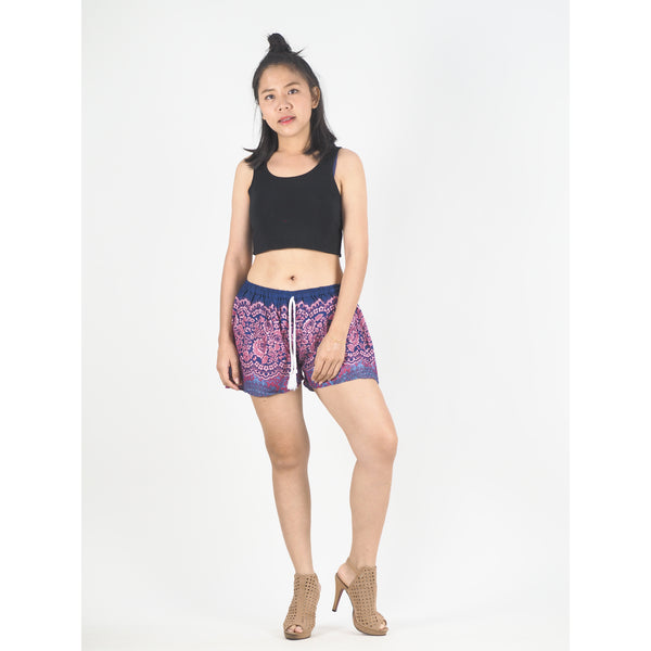 Princess Mandala Women's Shorts Drawstring Genie Pants in Purple PP0142 020030 05