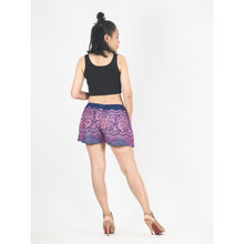Load image into Gallery viewer, Princess Mandala Women&#39;s Shorts Drawstring Genie Pants in Purple PP0142 020030 05