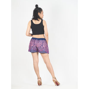 Princess Mandala Women's Shorts Drawstring Genie Pants in Purple PP0142 020030 05