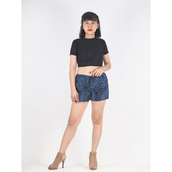 Monotone Mandala Women's Shorts Pants in Navy PP0335 020031 02