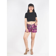 Load image into Gallery viewer, Cartoon elephant Women&#39;s Shorts Pants in Purple PP0335 020052 03