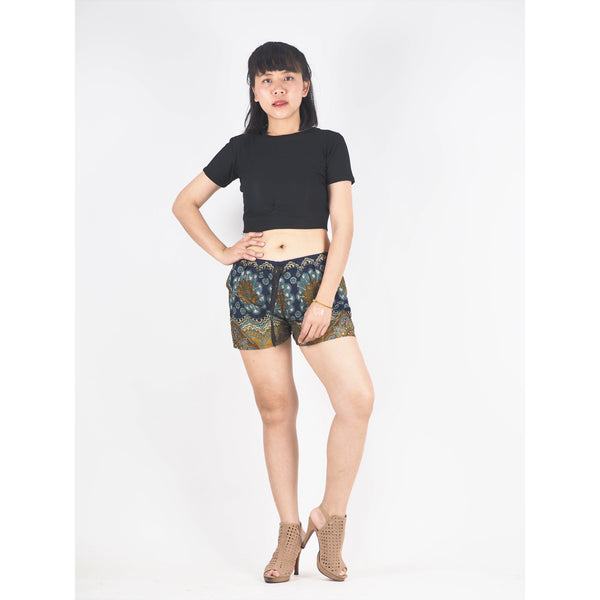 Mandala Women's Shorts Pants in Navy Blue PP0335 020114 01