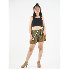 Load image into Gallery viewer, Mandala Women&#39;s Shorts Drawstring Genie Pants in Green PP0142 020114 03