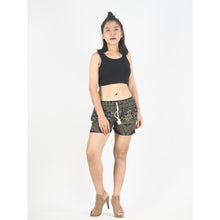 Load image into Gallery viewer, Temple Flower Women&#39;s Shorts Drawstring Genie Pants in Navy Blue PP0142 020159 04