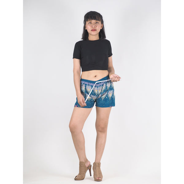 Tie Dye Women's Shorts Pants in Ocean Blue PP0335 020192 05