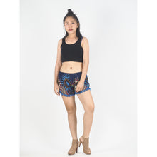 Load image into Gallery viewer, Mandala Women&#39;s Pompom Shorts Pants in Navy blue PP0228 020132 02