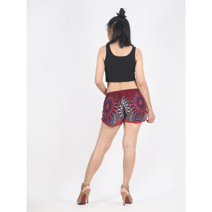 Mandala Women's Mini Pompom Shorts Pants in Red PP0228 020132 06