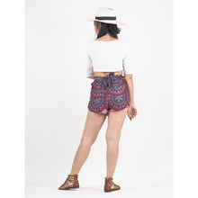 Load image into Gallery viewer, Contrast Mandala Women&#39;s Blooming Shorts Pants in Red PP0206 020127 03