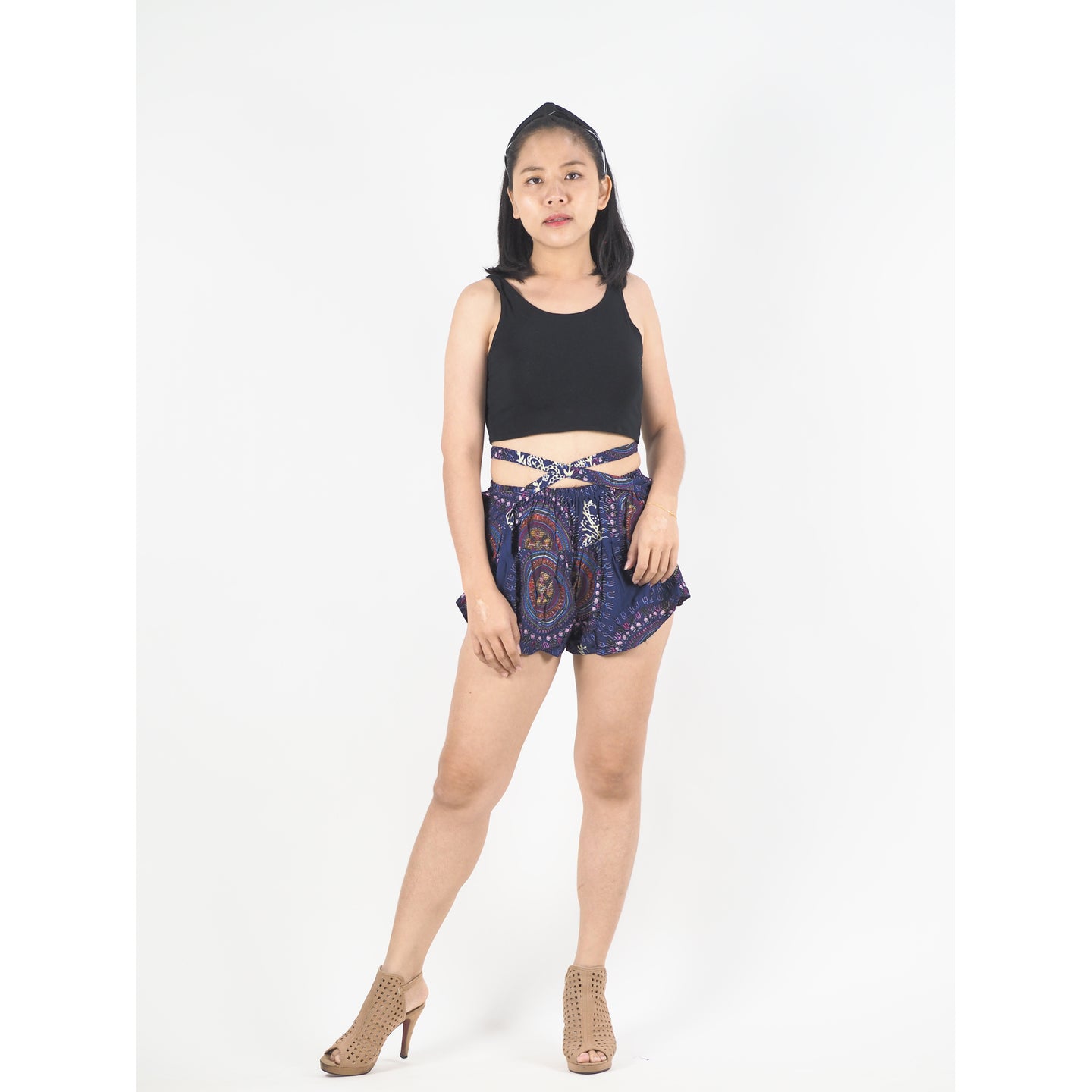 Sunflower Women's Blooming Shorts Pants in Navy Blue PP0206 020152 03