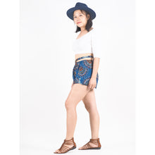 Load image into Gallery viewer, Mandala Women&#39;s Blooming Shorts Pants in Ocean Blue PP0206 020151 04