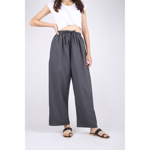 Solid Color Unisex Lounge Drawstring Pants in Dark Gray PP0216 130000 01