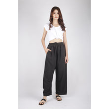 Load image into Gallery viewer, Solid Color Unisex Lounge Drawstring Pants in Black PP0216 130000 10