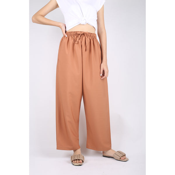 Solid Color Unisex Lounge Drawstring Pants in Bronze PP0216 130000 23