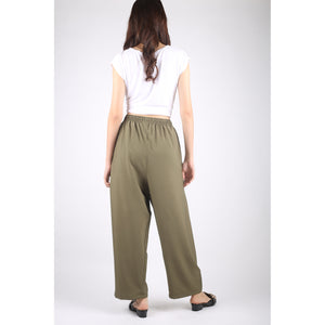 Solid Color Unisex Lounge Drawstring Pants in Oilve PP0216 130000 21