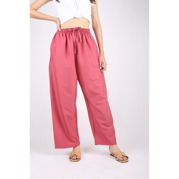 Solid Color Unisex Lounge Drawstring Pants in Rose PP0216 130000 22