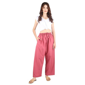 Solid Color Unisex Lounge Drawstring Pants in Rose PP0216 130000 22
