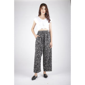 Daisy Unisex Lounge Drawstring Pants in Black PP0216 130001 01