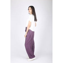 Load image into Gallery viewer, Solid Color Unisex Drawstring Wide Leg Pants in Purple PP0216 020000 06
