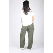 Load image into Gallery viewer, Solid Color Unisex Drawstring Wide Leg Pants in Olive PP0216 020000 13