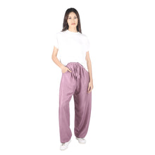 Load image into Gallery viewer, Solid Color Unisex Drawstring Wide Leg Pants in Magenta PP0216 020000 18