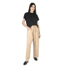 Load image into Gallery viewer, Solid Color Unisex Drawstring Wide Leg Pants in Beige PP0216 020000 19