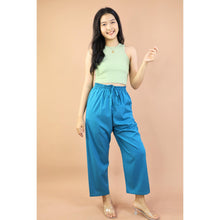 Load image into Gallery viewer, Solid Color Unisex Lounge Drawstring Pants in Ocean Blue PP0216 130000 05