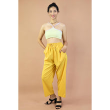 Load image into Gallery viewer, Solid Color Unisex Lounge Drawstring Pants in Mustard PP0216 130000 13