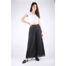 Load image into Gallery viewer, Solid Color Women&#39;s Cotton Palazzo Pants in Black PP0304 010000 10