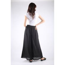 Load image into Gallery viewer, Solid Color Women&#39;s Cotton Palazzo Pants in Black PP0304 010000 10