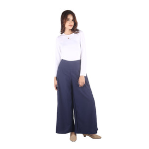 Solid Color Women's Palazzo Pants in Navy Blue PP0304 130000 03