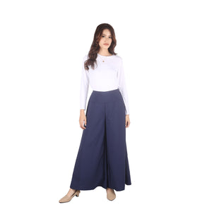 Solid Color Women's Palazzo Pants in Navy Blue PP0304 130000 03