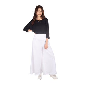 Solid Color Women's Palazzo Pants in White PP0304 130000 04