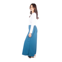 Load image into Gallery viewer, Solid Color Women&#39;s Palazzo Pants in Ocean Blue PP0304 130000 05