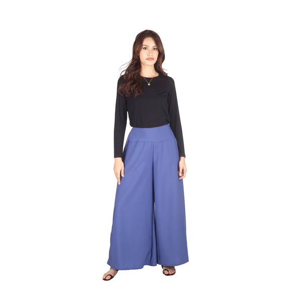 Solid Color Women's Palazzo Pants in Indigo PP0304 130000 09