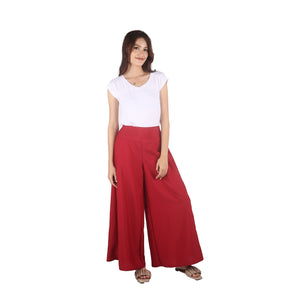 Solid Color Women's Palazzo Pants in Burgundy PP0304 130000 15