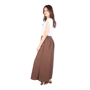 Solid Color Women's Palazzo Pants in Drak Brown PP0304 130000 16