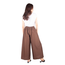 Load image into Gallery viewer, Solid Color Women&#39;s Palazzo Pants in Drak Brown PP0304 130000 16