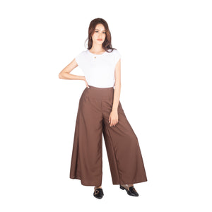 Solid Color Women's Palazzo Pants in Drak Brown PP0304 130000 16