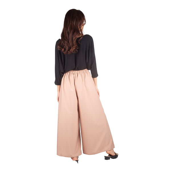 Solid Color Women's Palazzo Pants in Nude PP0304 130000 20