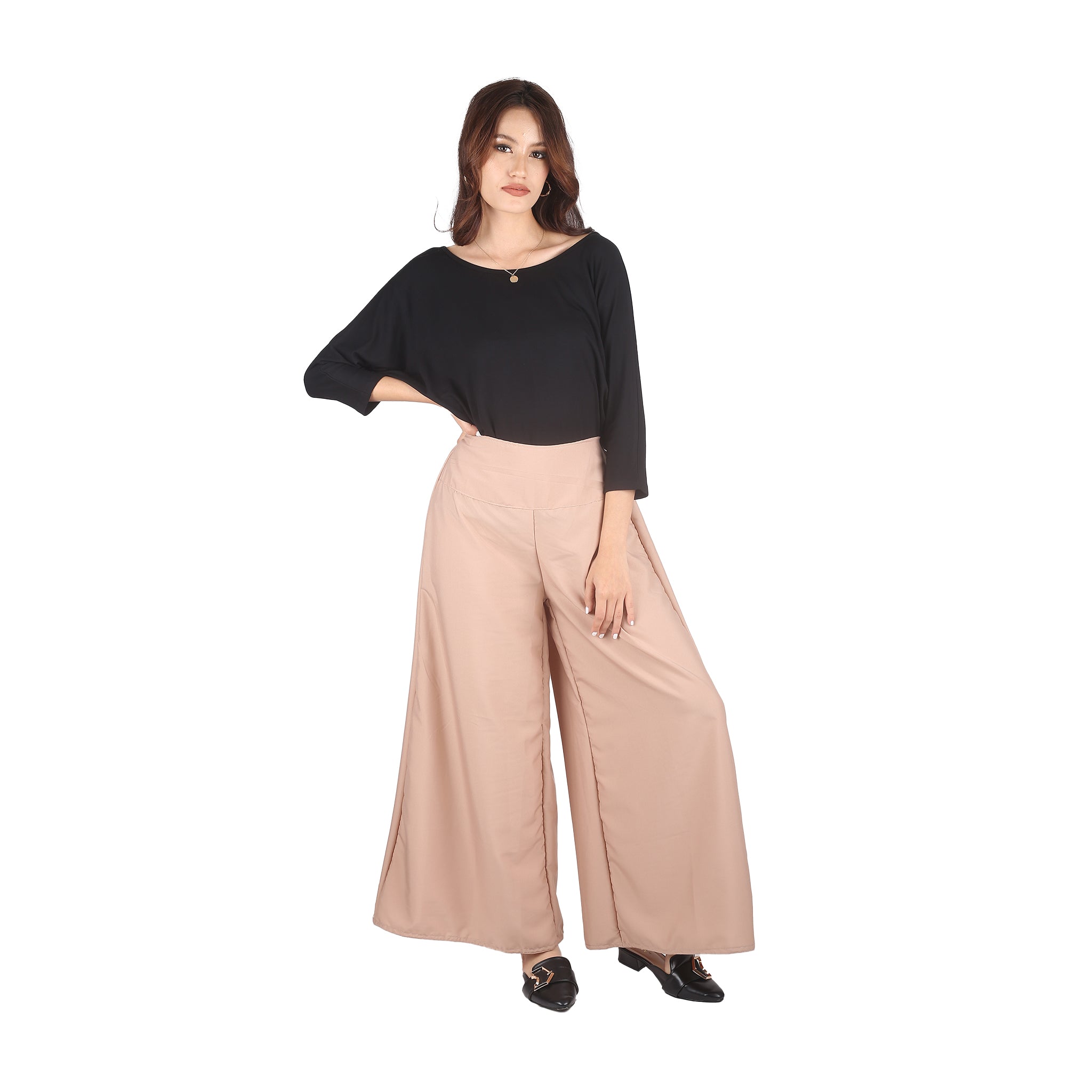 pantalon Palazzo Nude - Walaboutique