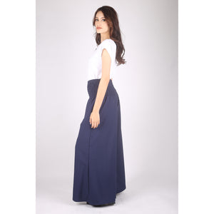 Solid Color Women's Wide Leg Pants in Navy Blue PP0311 130000 03