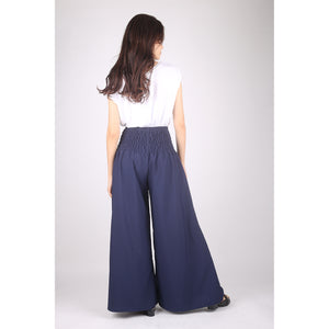 Solid Color Women's Wide Leg Pants in Navy Blue PP0311 130000 03