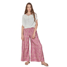 Load image into Gallery viewer, Flowers Women&#39;s Wide Leg Pants in Pink PP0311 020144 01