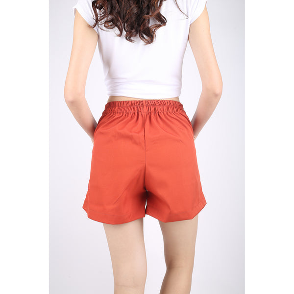 Solid Color Women's Drawstring Short Pants in Orange PP0315 130000 17