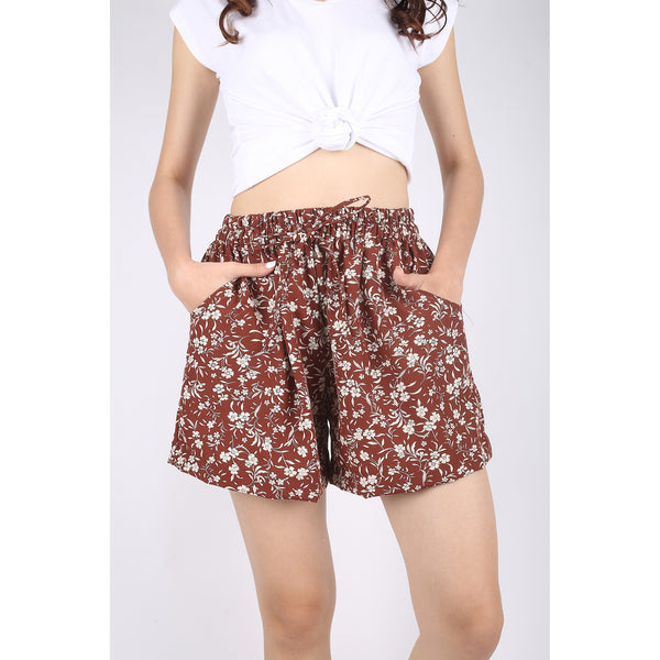 Daisy Women's Drawstring Short Pants in Brown PP0315 130002 01