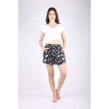Load image into Gallery viewer, Cactus Women&#39;s Drawstring Short Pants in Black PP0315 130003 01