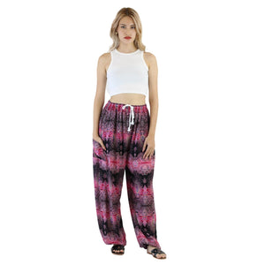 Paisley Buddha Unisex Drawstring Genie Pants in Pink PP0318 020002 02