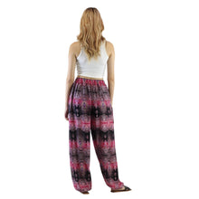 Load image into Gallery viewer, Paisley Buddha Unisex Drawstring Genie Pants in Pink PP0318 020002 02